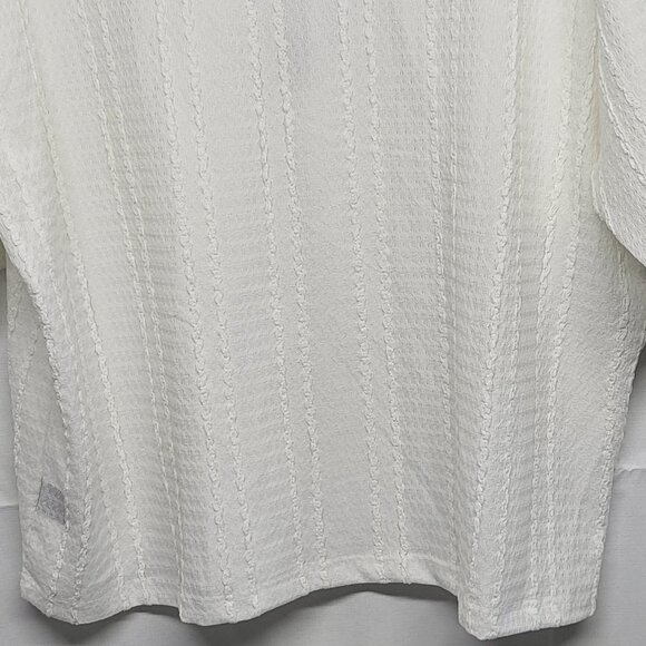 Nova Men T Shirt XXL Samuel Textured Boxy Short Sleeve White NWT - Picture 10 of 13
